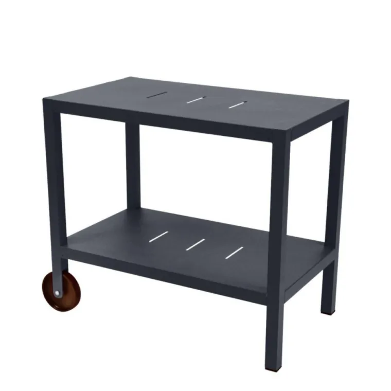 FERMOB Desserte en acier et aluminium coloris carbone Quiberon - 90 x 50 - 75 cm