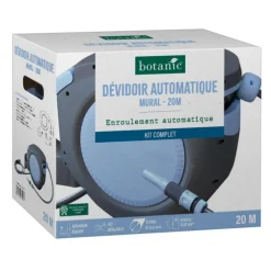 New BOTANIC® Dévidoir automatique mural - Kit complet avec enroulement automatique