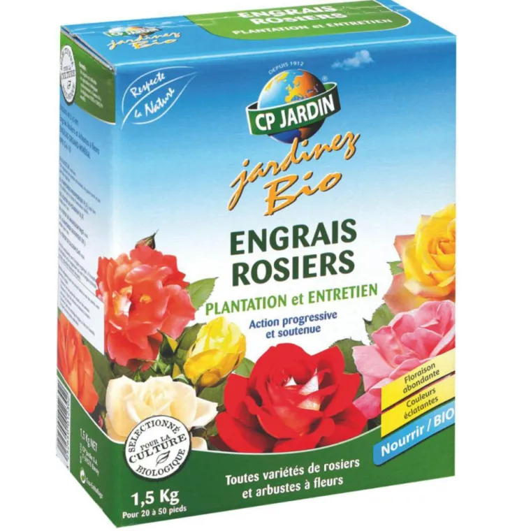 Clearance CP JARDIN Engrais rosiers plantation et entretien jardinez bio - 1 ,5 kg