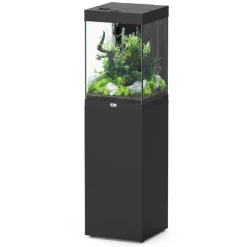 Clearance AQUATLANTIS Ensemble aquarium équipé + meuble Tower 96 gris - 78L