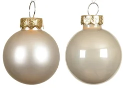 Best KAEMINGK Ensemble de 20 boules en verre émaillé et mat perle - Ø 6 cm