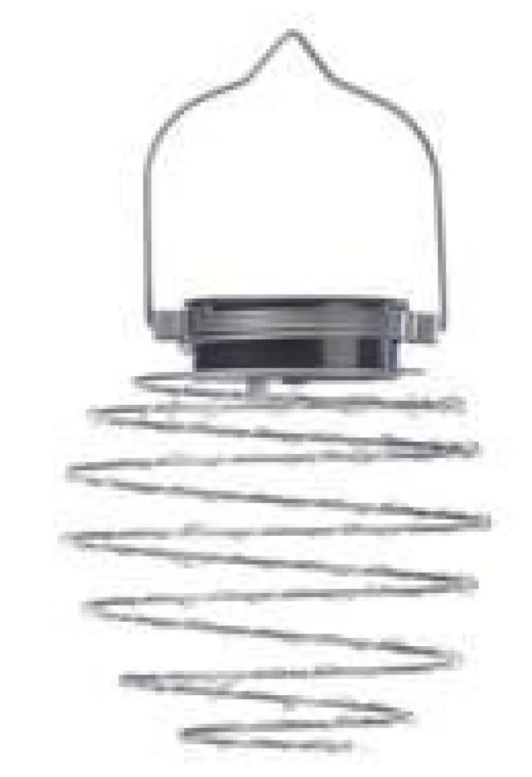 SMART GARDEN Ensemble de 4 lanternes solaires argent Spiralight - Ø 12 x 21,5 cm