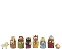 Best KAEMINGK Ensemble de 8 personnages de nativité enfantine -  9,5 cm