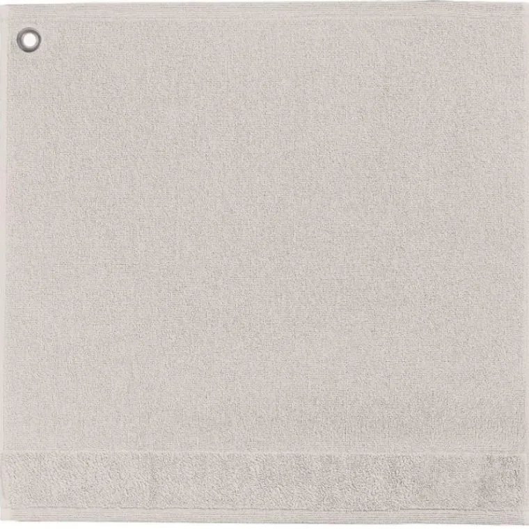 Online WINKLER Essuie mains coloris lin en coton Œillet Curl – 50 x 50 cm