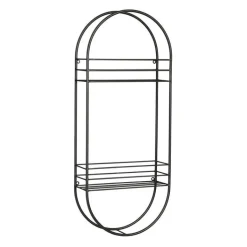 Outlet EDELMAN Etagère Andreas coloris noir en métal - 21 x 11 x 7,5 cm