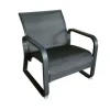 Clearance Fauteuil lounge Quenza II en aluminium, couleur graphite - PROLOISIRS BBM