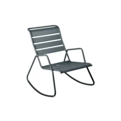 Clearance FERMOB Fauteuil rocking chair coloris gris orage Monceau - 72 cm
