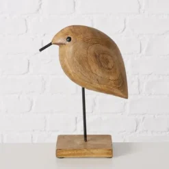 New BOLTZE Figurine oiseau en manguier naturel Tico - 16 x 7 x 24 cm