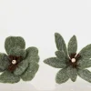 Online KAEMINGK Fleur de poinsettia vert romarin sur clip - Ø 20 cm