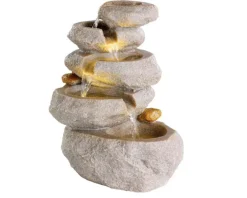 Sale KAEMINGK Fontaine à LED imitation pierre