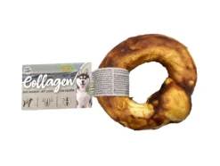 Hot BUBIMEX Friandise à mâcher pour chien en vrac donut de collagène au saumon – Ø 10 cm – Prix à la pièce