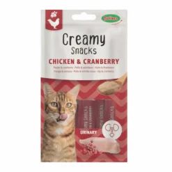 New BUBIMEX Friandise en crème pour chat poulet et cranberry Creamy x 4 - 60 g