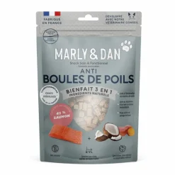 Sale MARLY & DAN Friandises pour chat tendres bouchées boules de poils - 40 g
