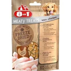 Sale 8IN1 Friandises pour chien freeze dried poulet Meaty Treats - 50 g