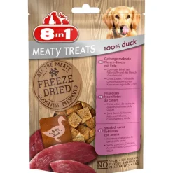 Hot 8IN1 Friandises pour chien freeze dried canard Meaty Treats - 50 g