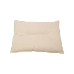 Hot Galette de chaise bistrot coloris beige en coton - 38 x 28 cm