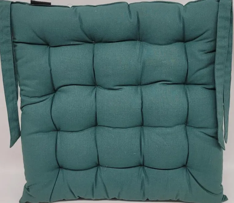 Best SAFECO Galette de chaise en coton coloris vert Jekyll - 40 x 40 cm