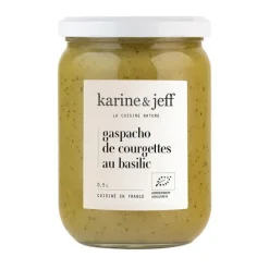 Hot KARINE & JEFF Gaspacho de courgettes et basilic bio Bonh- k&j - 50 cl