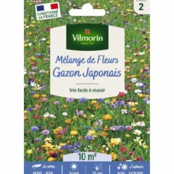 Discount VILMORIN Gazon japonais Mélange de fleurs à semer - graines à semer pour 10 m² de surface