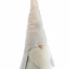 Hot Gnome debout classique en tissu blanc - 41 x 29 x 100 cm