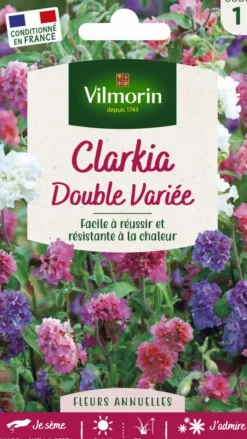 Outlet VILMORIN Graines de Clarkia double variée - graines à semer