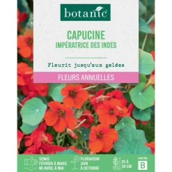 BOTANIC® Graines de fleurs de Capucine impératrice des Indes