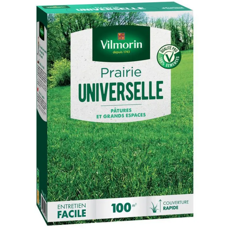 Clearance VILMORIN Graines de gazon à semer prairie universelle - 1 kg