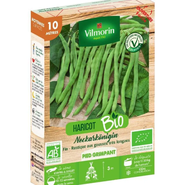 Online VILMORIN Graines de haricot rame Neckarkönigin - graines à semer