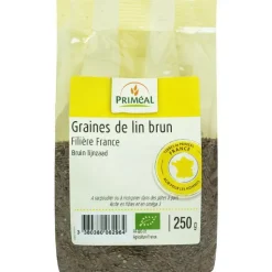 New PRIMÉAL Graines de lin brun 250 g PRIMEAL