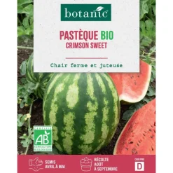 Clearance BOTANIC® Graines de pastèque crimson sweet bio - graines crimson semer