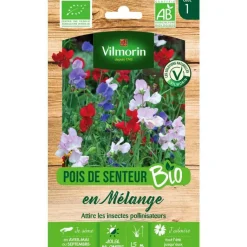 Clearance VILMORIN Graines de Pois de senteur bio en mélange - graines à semer