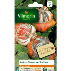 New VILMORIN Graines de potiron Giraumon Turban - graines à semer