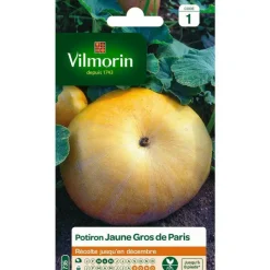 Sale VILMORIN Graines de potiron jaune gros de Paris - graines à semer