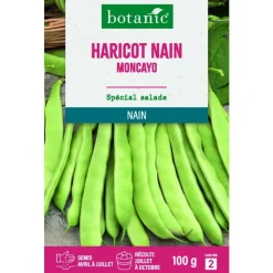 Online BOTANIC® Graines d'haricot nain moncayo - graines à semer 100 g