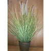 Clearance Graminée artificielle en pot métal Ø 36 x H 120 cm
