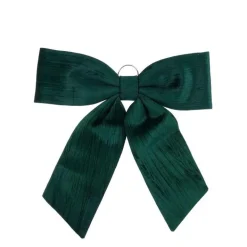 Outlet EDELMAN Grand nœud décoratif en tissu vert forêt - 57 x 63 cm