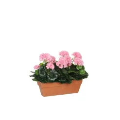 Discount Géranium rose plante artificielle en jardinière Terra 39x13x40 cm