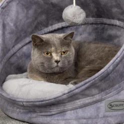 Sale SCRUFFS Grotte pour chat gris Kensington – Taille 44 x 44 x 48 cm