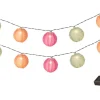 KAEMINGK Guirlande de lampions colorés 10 LED coloris blanc chaud - 4,5 m