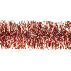 Online Guirlande en plastique rouge/blanc à motif étoile - 2 m