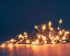 Outlet BLACHÈRE ILLUMINATION Guirlande lumineuse à 100 LED ambre style vintage sur câble vert - 8 m