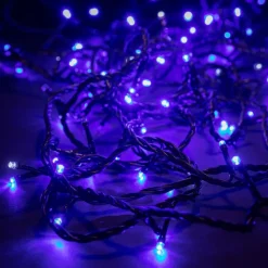 New FESTILIGHT Guirlande lumineuse LED à lumière fixe bleu sur secteur - 20 m