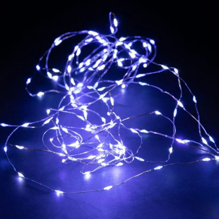New BLACHÈRE ILLUMINATION Guirlande lumineuse micro LED à lumière animée blanc froid et bleu sur secteur - 7,5 m