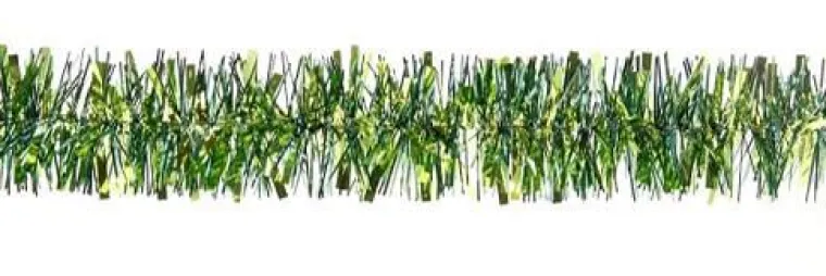 Sale Guirlande scintillante en plastique coloris vert avocat Ø 50 mm - 2 m