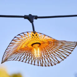 New LUMISKY Guirlande Serenity avec 7 ampoules E27 coloris marron effet blanc chaud - 6 m