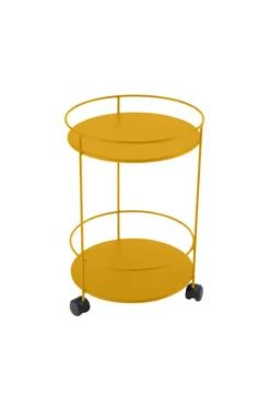 Clearance FERMOB Guéridon Guinguette coloris orange en acier - Ø 40 x 61 cm