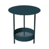 New FERMOB Guéridon Salsa coloris bleu en acier - Ø 50 cm x 50 cm