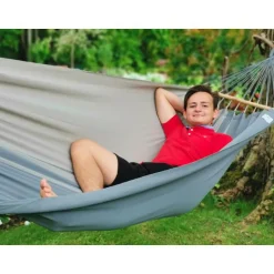 Hot JOBEK Hamac coloris anthracite taupe certifié FSC® Hamac GraphiK - 300 x 140 cm