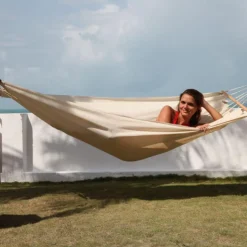 Best JOBEK Hamac coloris écru en polypropylène Hamac Graphik - 300 x 140 cm