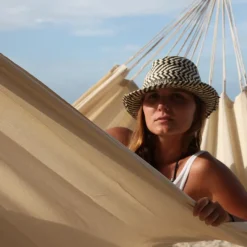 JOBEK Hamac coloris écru en polypropylène Hamac Kocon - 340 x 140 cm